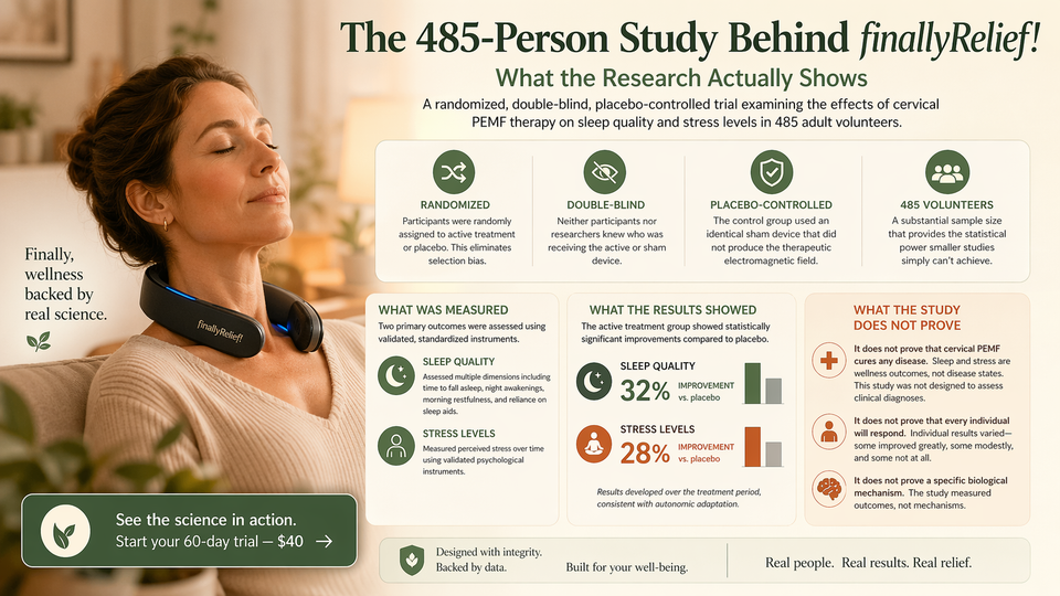 The Cervical PEMF Study: 485 Volunteers, Double-Blind Results | finallyRelief!